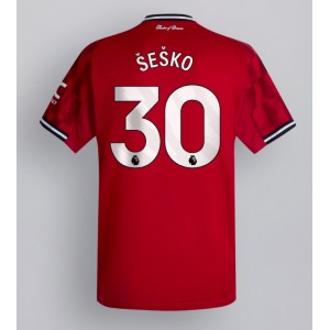 Fotbalové Dres Manchester United Benjamin Sesko #30 Domácí Oblečení 2025-26 Krátký Rukáv